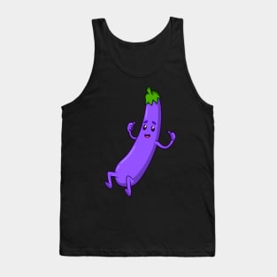 Cartoon Aubergine Tank Top